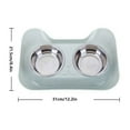 thumbnail image 2 of Cat Food Ant Barrier Bowl Tray,Ant Proof Cat Food Bowls with Water Moat Design,304 Stainless Inserts,360° Bowl Stand Feeding Station,Easy-Clean Tray,Indoor/Outdoor(8"×12",Blue), 2 of 4