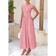 thumbnail image 3 of Vestido PRETTYGARDEN para mujer, casual, verano 2025, maxi rosa, 3 of 9