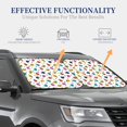 thumbnail image 4 of Easygdp Ladybugs And Flowers for 2 PCS Foldable Car Sun Shade Front Windshield Sun Protection Cover for Car, SUV, Truck-Small, 4 of 6