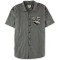 thumbnail image 1 of Ecko Unltd. Camisa tejida con botones y bolsillo de camuflaje para hombre, gris, extra pequeña, 1 of 1