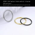 thumbnail image 2 of 2Pcs Women Men Titanium Nose Rings Hoops 20G 18G 16G Hinged Nose Clicker for Nostril Septum Cartilage Helix Tragus Conch Lip Ear Lobe Piercings Diameter 6/7/8/9/10/12mm Sliver-Gold-Black-Rose Gold, 2 of 6