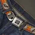 thumbnail image 2 of Buckle-Down Belt, Seatbelt Buckle Belt, Kokopelli Icon Western Tan Brown Reds, Youth 22 to 32 Inches, 2 of 9