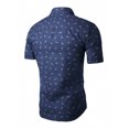 thumbnail image 2 of INSPIRE CHIC Men's Short Sleeve Button Down Floral Printed Shirt, 2 of 7