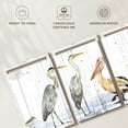 thumbnail image 6 of Elephant Stock Birds Of The Coast Rustic Panel Wall Art - Horizontal Multi Panel Canvas - Living Room Wall Decor - Animal Multi Panel - White And Gray Decor By Tara Reed - 26" x 12", 6 of 8