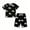 A-Black219, variant on Boys Summer Outfit Excavator Print Short Sleeve Tee And Shorts Two Piece Casual Playwear For Toddlers And Kids 2-14Y Stylish Outfits