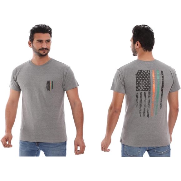 Men’s Cotton Rich Crew Neck Tshirt, Graphic Tee | Ultra Soft, Breathable, Tag Free (Made in Egypt)