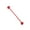 Red, variant on Jiyike Allergy Free Stainless Steel Industrial Barbell Piercing Jewelry Piercing Earring Ear Bone Earring (Red)