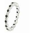 thumbnail image 3 of Black/White Diamond Sterling Silver Polished Ring, 3 of 8