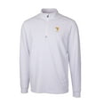 thumbnail image 2 of Men's Cutter & Buck  White West Virginia Mountaineers Alumni Logo Traverse Stretch Quarter-Zip Pullover Top, 2 of 3