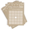 thumbnail image 1 of Juego Impreso Fiesta Baby Shower Bingo Kraft 50 Cartones, 1 of 2