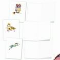 thumbnail image 4 of 20 Blank All Occasion Note Cards with Envelopes (4" x 5.12") - Blooming Animals All Occasion (10 Designs, 2 Each) AM3369OCB-B2x10, 4 of 6