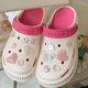 thumbnail image 5 of Zapatos de verano para mujer con agujeros y suela gruesa, con diseño de corazón de amor y diamantes de agua, para playa y jardín, sandalias de suela suave antideslizantes, zapatillas de verano, 5 of 5