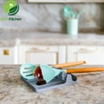 thumbnail image 5 of EnviKitchen Silicone Spoon Rest - Cooking Utensil Holder with Drip Pad Walls - Multiple Spoon Rest with Wider Slots for Bigger Utensils, Tongs - BPA-Free Spatula Rest for Stove, Kitchen, Countertop, 5 of 7