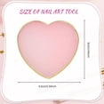thumbnail image 7 of Resin Nail Art Palette, Nail Art Painting Nail Polish Palette Palette Gold Edge, Color Display Nail Art Tools. White, 7 of 7