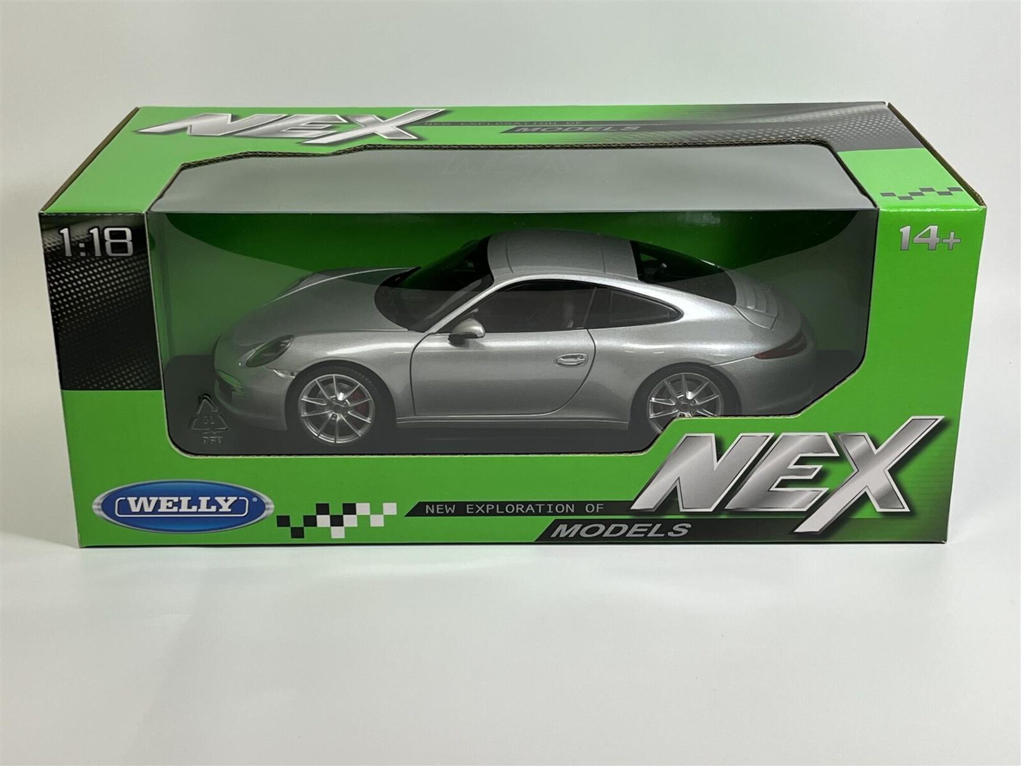 ミニカー Welly 1/18 Porsche 911 Carrera S Welly 1:18 Porsche 911 (991) Carrera S Coupe silver 18047