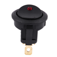 thumbnail image 2 of 2X 12V LED Inverter Rocking Rocker Switch ROUND SPST ON- for BOAT Car Red, 2 of 7