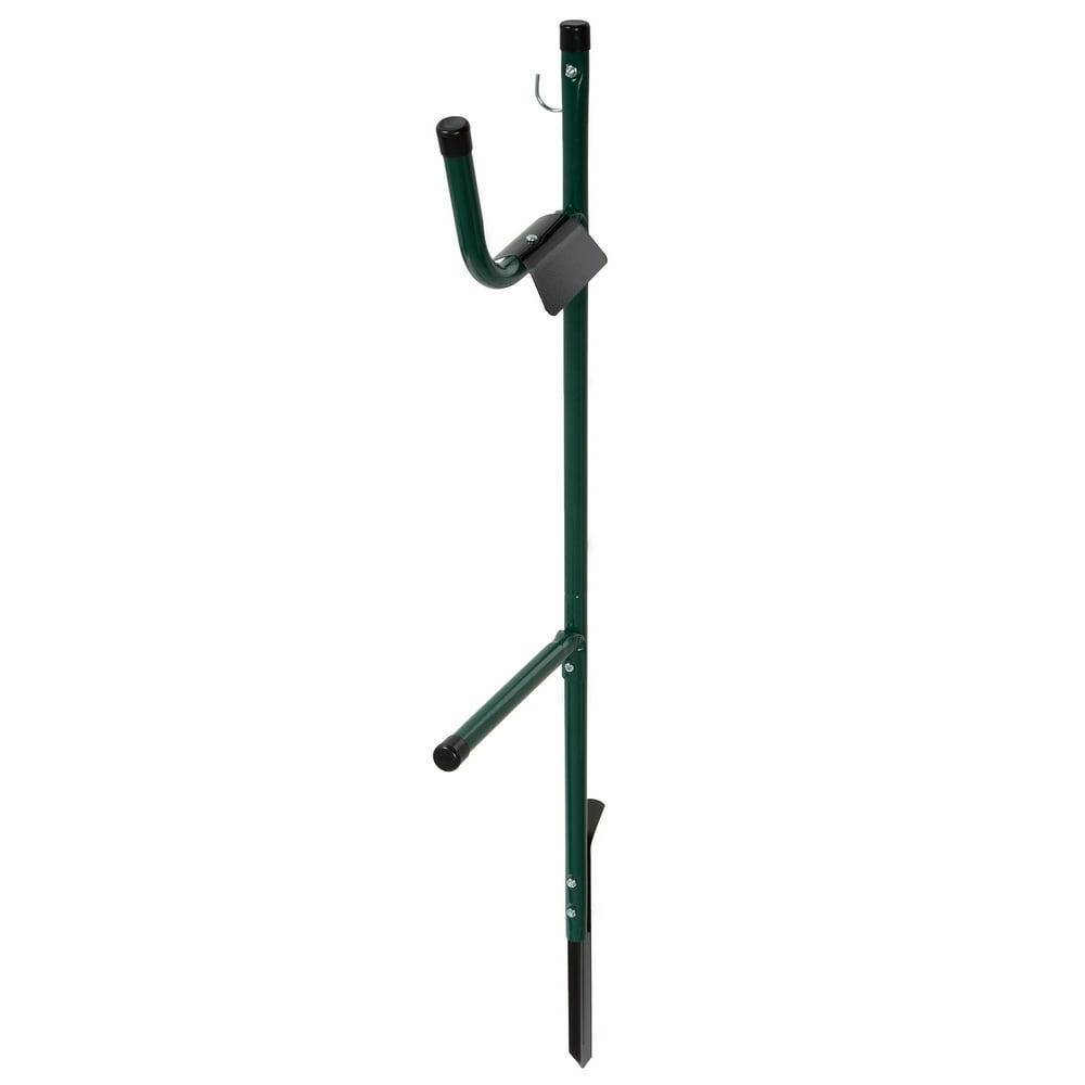 Garden Hose Holder Caddy Easy Install Outdoor Free Standing Metal Rack