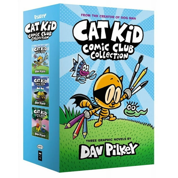 The Cat Kid Comic Club Collection: from the Creator of Dog Man (Cat Kid Comic Club #1-3 Boxed Set) (Hardcover)