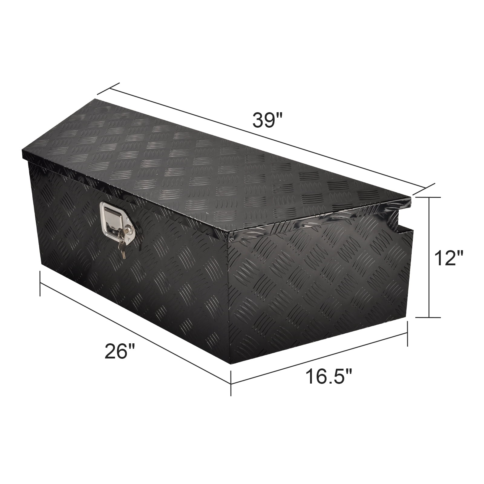 39 Inch Aluminum Trailer Tongue Tool Box Truck Bed Toolbox Underbody Storage