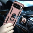 thumbnail image 2 of For Google Pixel 10 Pro XL Ring Magnetic Kickstand Hybrid Case Cover - Rose Gold, 2 of 3