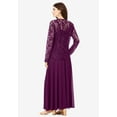 thumbnail image 2 of Roaman's Women's Plus Size Plus-Size 2 Piece Long Sleeve Embellished Lace Jacket And Full Gown, 2 of 6