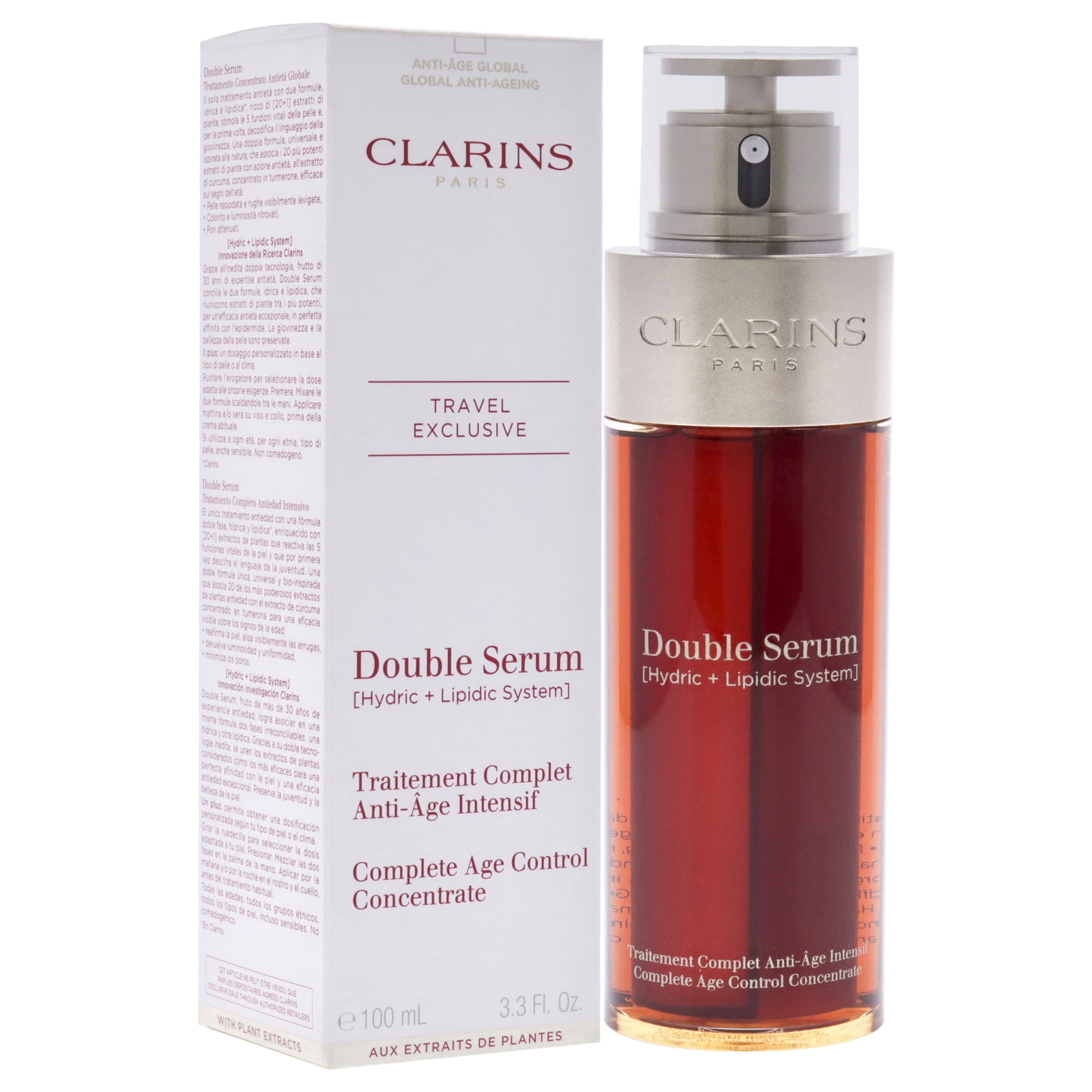 Clarins Double Serum Complete Age Control Concentrate , 3.3 oz Serum