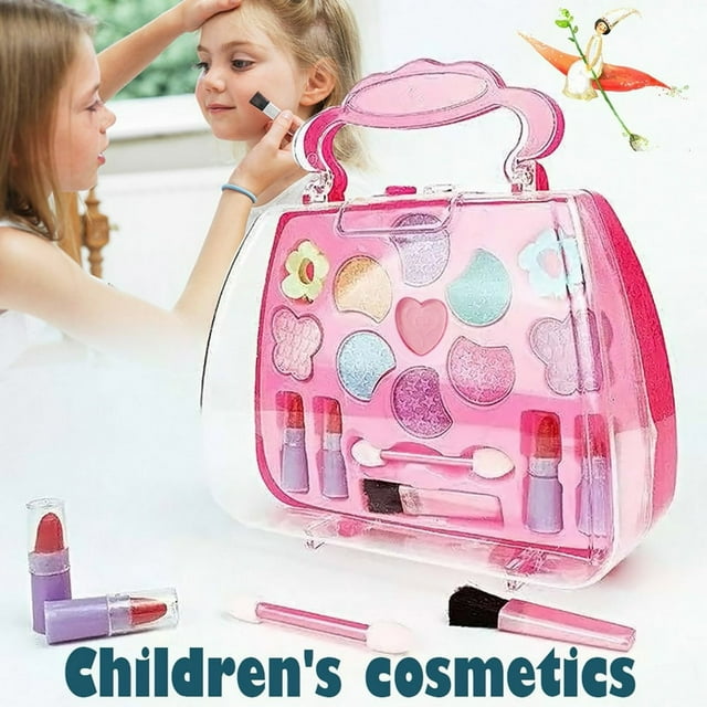 HLONK Toy Cosmetic Set Kit Kids Girls For Little Toys Pretend Makeup Play Tools