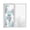 Dark Blue Teal, variant on Window Privacy Film,Pink Gray Coral UV Sun Blocking Window Tint Film Heat Control One Way Blackout Window Film,Spring Summer Coastal Ocean Beach Non Adhesive Static Cling Window Sticker 19.6x39.3 In