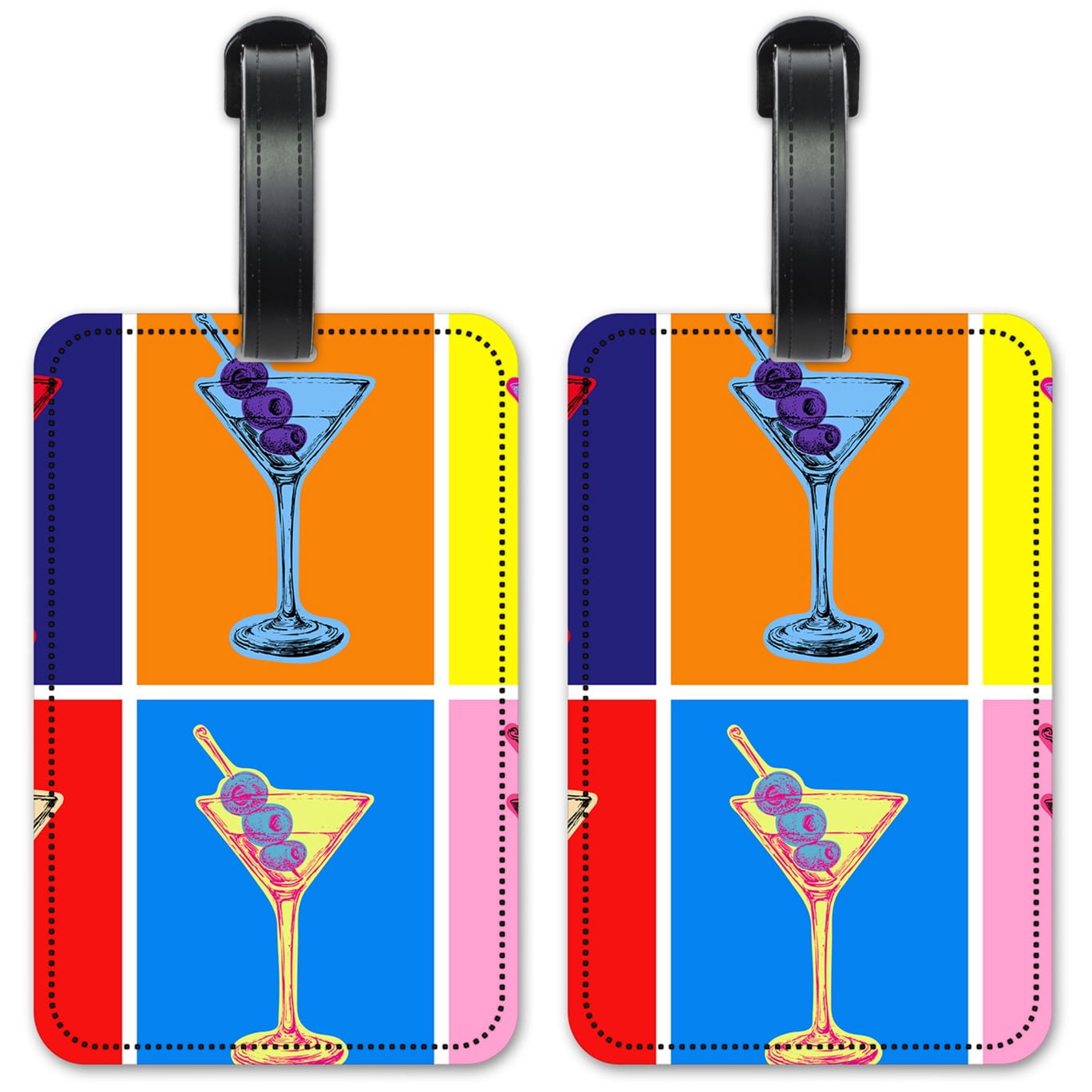 Martini Pop Art - Luggage ID Tags 