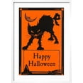 thumbnail image 2 of Art.com Happy Halloween, Black Cat Art Print, White Frame Wall Art, 21" x 29", 2 of 5