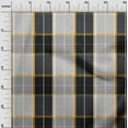 thumbnail image 2 of oneOone Cotton Poplin Black Fabric Madras Check Diy Clothing Quilting Fabric Print Fabric By Yard 56 Inch Wide, 2 of 4