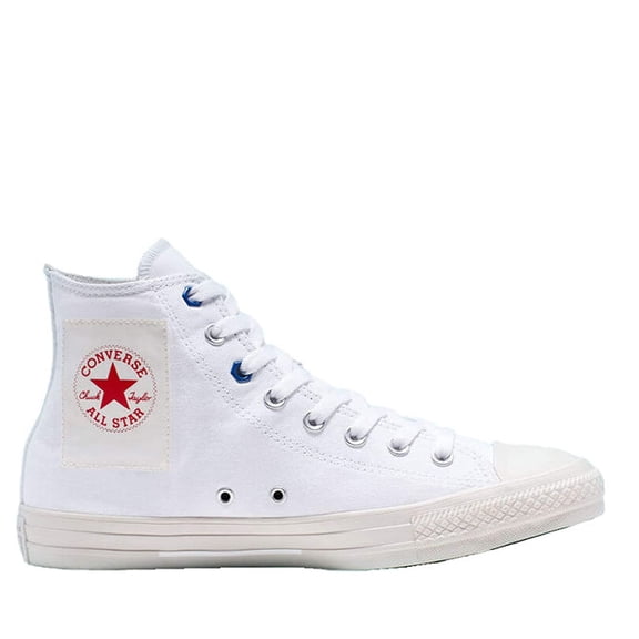 Converse Chuck Taylor All Star Hi Unisex/Adult shoe size Men 9.5/Women 11.5  Casual 165051F White/Habanero Red/Pale Putty