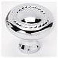 thumbnail image 2 of Traditional Round Knob, Polished Brass, 1.13" H x 1.5" W x 0.56" D, 2 of 2