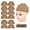 Light Brown, variant on Light Mesh Hair Extensions Wig Cap Pack for Women - 12 Count Stocking Net Head Covering for Wig Use 12PCS
