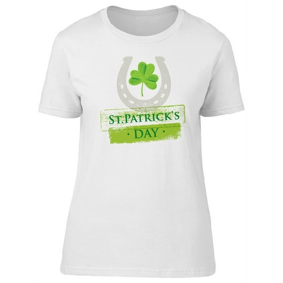 Patricks Day Green Clover Symbol T-Shirt Women -Image by Shutterstock, Female Small