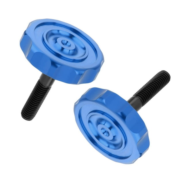1 par de palancas de abrazadera de bisagra de bicicleta con hebilla ligera para bicicleta plegable Azul