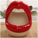 thumbnail image 3 of Cenicero de cerámica con labios bonitos, soporte de Cenicero sin humo con personalidad creativa para la boca, 3 of 5