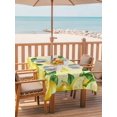 thumbnail image 2 of Outdoor Tablecloth with Umbrella Hole for Patio/Picnic/Party/Camping, Yellow Lemon Waterproof Table Cloth Rectangle Table Cover Washable, Summer Botanical Lemons Cute Yellow (60"x 84"), 2 of 8
