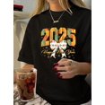 thumbnail image 1 of Camiseta De Mujer Camiseta De Verano Para Mujer Para Viajes En La Calle Trabajo1pc Vintage Style Women'S T-Shirt, Geometric-Pattern Print, Crew Neck, Short Sleeve, Regular Length, Knit Polyester Fab, 1 of 5