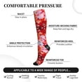 thumbnail image 3 of Lsque Autumn Maple Leaves Pattern Sport Compression Socks for Men & Women 15-20 mmHg Knee High Nurse Pregnant Running Medical and Travel Athletic, 3 of 6