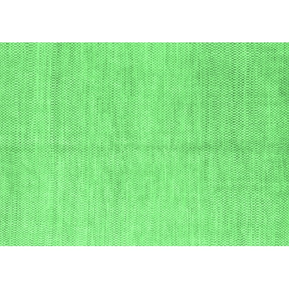 Ahgly Company Indoor Rectangle Solid Emerald Green Modern Area Rugs, 5' x 7'