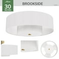 thumbnail image 4 of Hunter - Brookside Indoor Ceiling Fan With Light, Remote, 30-inch, Luxe Gold, Casual-style, 3-speed WhisperWind Motor, 52974, for living rooms, bedrooms, home offices, kitchens, 4 of 16