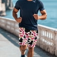 thumbnail image 3 of XYZCANDO Duck Camo Pink Couple Matching Beachwear Set Swim Trunks & Two Piece Tummy Control Bikini Matching Outfit for Honeymoon Beach Vacation Pool Party Summer His and Hers Swimwear Set, 3 of 6