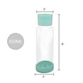 thumbnail image 6 of Clear Water Bottle 12oz / 350ml Wide Mouth Glass Bottles with Strap, Lids for Juicing, Smoothies, Infused Water, Beverage Storage, Blue, 6 of 6