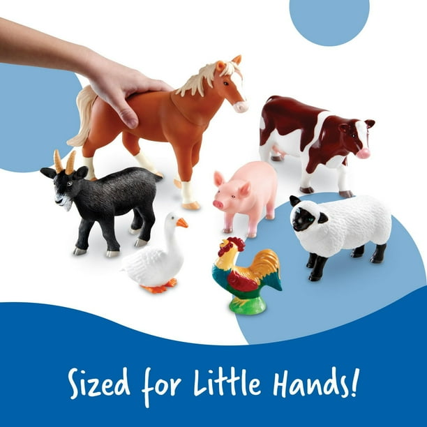 Learning Resources Jumbo Farm Animals, Preschool Toys, Girls and