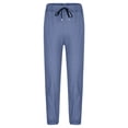 thumbnail image 4 of Gubotare Boy Dress Pants Boys Chino Pants School Uniform Stretch Straight Fit Flat Front & Comfortable Waistband Youth Trousers Size 10-11 (Dark Blue,10-11 Years), 4 of 8