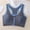 Sky Blue, variant on ZGRBOU Women's Zipper Front Sports Bras Racerback Wireless Yoga Bra Breathable Support Padded Active Bra
