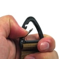 thumbnail image 4 of Hebilla de correa táctica para exteriores con gancho y mosquetón triangular de doble extremo Caqui, 4 of 8