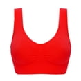 thumbnail image 4 of Abomasnow 2 Pcs Comfort Bra for Women, Seamless Wireless Removable Pads Sleep Bras Full Coverage Lightly Everyday Bras Breathable Yoga Sports Bras, 4 of 6