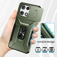 thumbnail image 6 of For Motorola Moto G 5G 2025/ Moto G Play 5G 20205 Case, Sliding Camera Lens Cover Military Grade Protection Stand Bracket Bumper Rugged TPU PC Phone Case for Motorola Moto G Power 2025,Darkgreen, 6 of 8